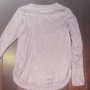 Athleta Heathered Purple Long Sleeve Top